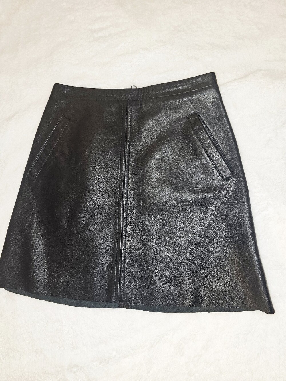 Abercrombie & Fitch Lamb Leather Mini Skirt, Size 00